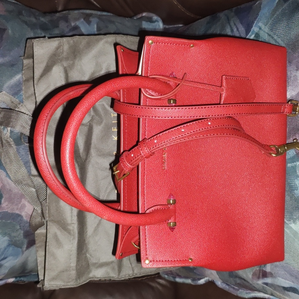 Charles & Keith Red Satchel Bag
